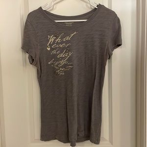 American Eagle Embroidered and Beaded T-Shirt